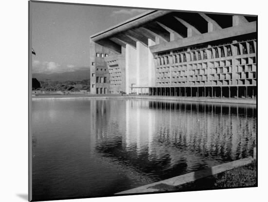 Punjab High Court Building, Designed by Le Corbusier-null-Mounted Photographic Print