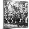 Punjabi Horsemen Outside the Railway Station at Delhi, India, 1900s-H & Son Hands-Mounted Giclee Print