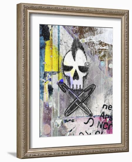 Punk Skull-Roseanne Jones-Framed Giclee Print