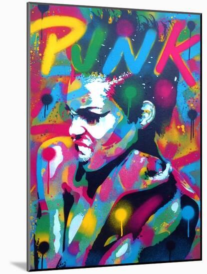 Punk-Abstract Graffiti-Mounted Giclee Print