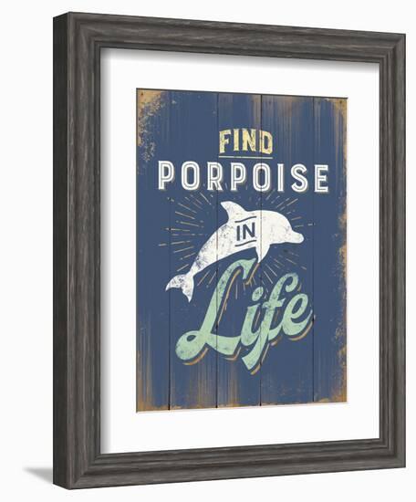 Punny Coastal I-null-Framed Art Print