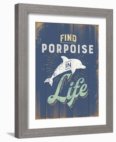 Punny Coastal I-null-Framed Art Print