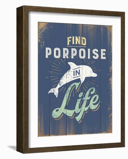 Punny Coastal I-null-Framed Art Print