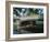 Punt on River Avon Going Under Bridge, Christchurch, Canterbury, South Island, New Zealand-Julian Pottage-Framed Photographic Print