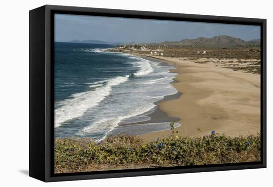 Punta Gasparena, Pacific coast south from Todos Santos, Baja California, Mexico, North America-Tony Waltham-Framed Premier Image Canvas