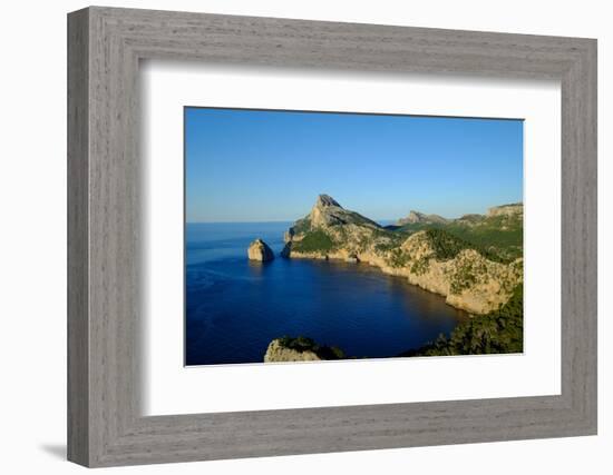 Punta Nau seen from el Mirador Es Colomer in the Formentor Peninsula, Majorca, Balearic Islands, Sp-Carlo Morucchio-Framed Photographic Print