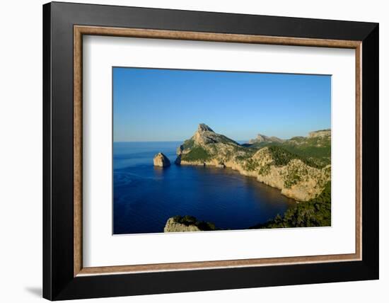 Punta Nau seen from el Mirador Es Colomer in the Formentor Peninsula, Majorca, Balearic Islands, Sp-Carlo Morucchio-Framed Photographic Print