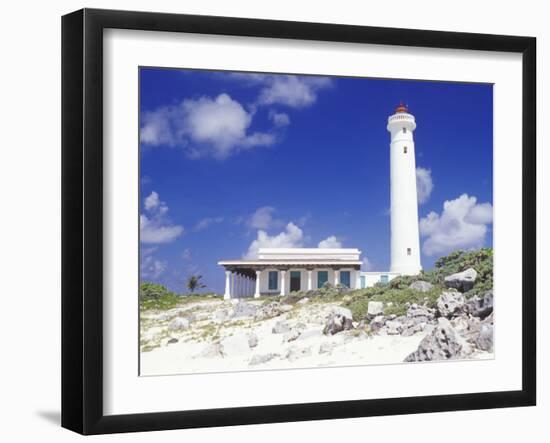 Punta Sur Celarain Lighthouse, Cozumel, Mexico-Greg Johnston-Framed Photographic Print