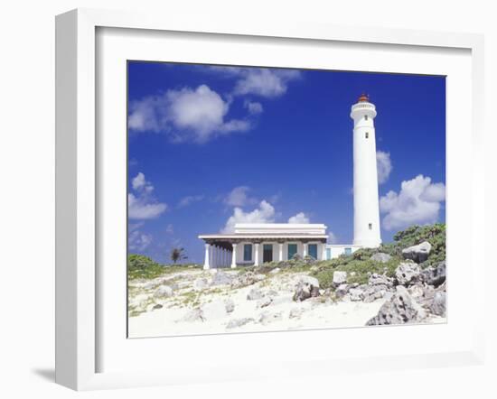 Punta Sur Celarain Lighthouse, Cozumel, Mexico-Greg Johnston-Framed Photographic Print