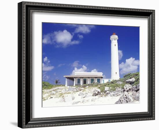 Punta Sur Celarain Lighthouse, Cozumel, Mexico-Greg Johnston-Framed Photographic Print