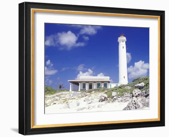 Punta Sur Celarain Lighthouse, Cozumel, Mexico-Greg Johnston-Framed Photographic Print