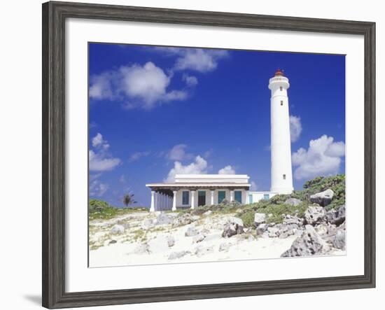 Punta Sur Celarain Lighthouse, Cozumel, Mexico-Greg Johnston-Framed Photographic Print