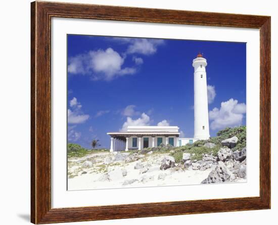 Punta Sur Celarain Lighthouse, Cozumel, Mexico-Greg Johnston-Framed Photographic Print