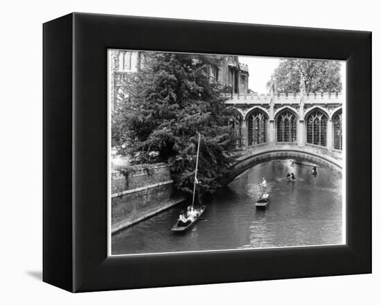 Punting at Cambridge-Henry Grant-Framed Premier Image Canvas