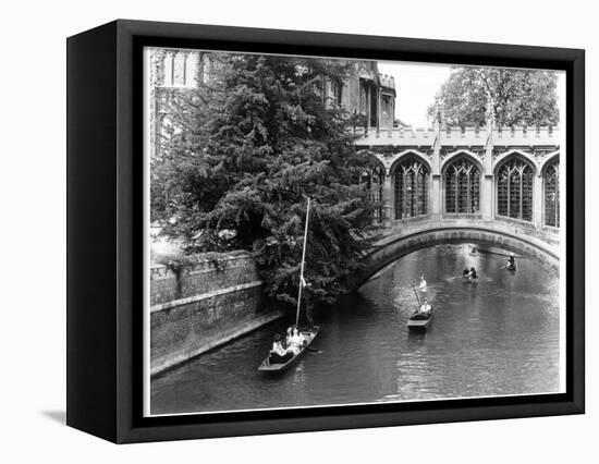 Punting at Cambridge-Henry Grant-Framed Premier Image Canvas