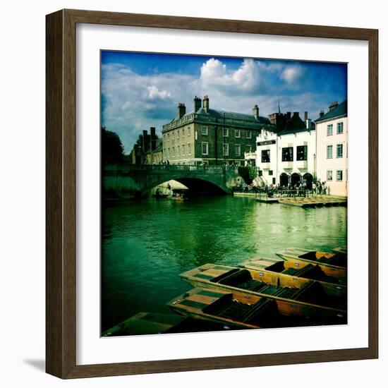 Punting in Cambridge-Craig Roberts-Framed Photographic Print