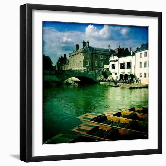 Punting in Cambridge-Craig Roberts-Framed Photographic Print