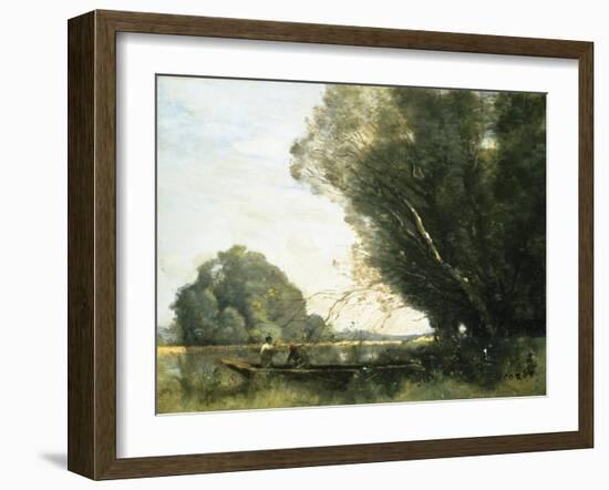 Punting-Jean-Baptiste-Camille Corot-Framed Giclee Print