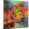 Punts, Clare Bridge-Peter Graham-Mounted Giclee Print