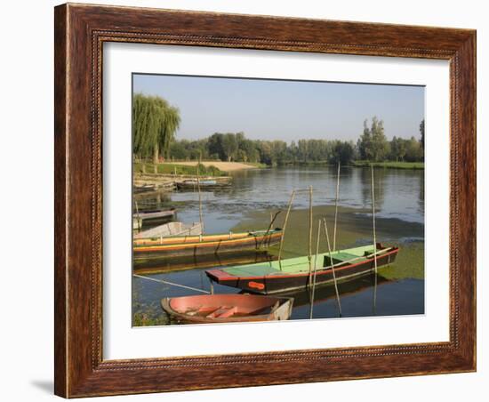 Punts in the Loire Valley, France, Europe-James Emmerson-Framed Photographic Print