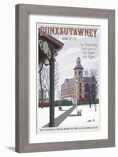 Punxsutawney-Steve Thomas-Framed Giclee Print