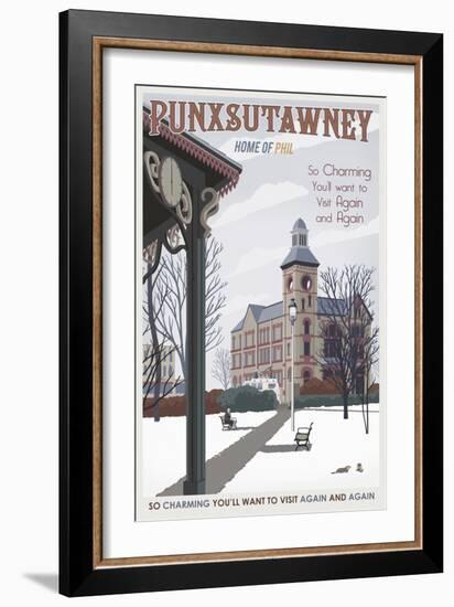 Punxsutawney-Steve Thomas-Framed Giclee Print