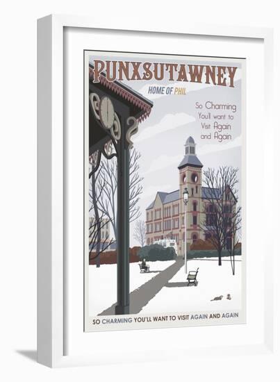 Punxsutawney-Steve Thomas-Framed Giclee Print