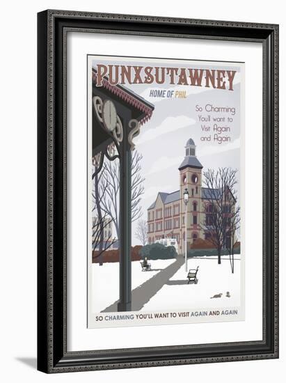 Punxsutawney-Steve Thomas-Framed Giclee Print