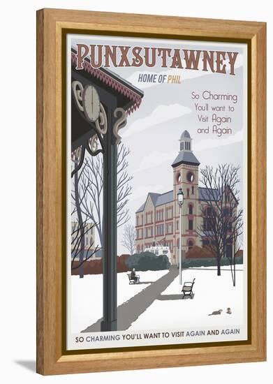 Punxsutawney-Steve Thomas-Framed Premier Image Canvas