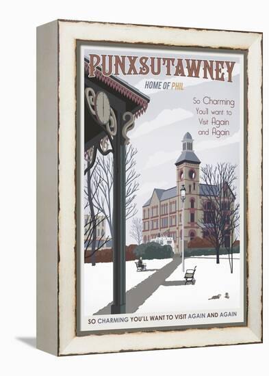 Punxsutawney-Steve Thomas-Framed Premier Image Canvas