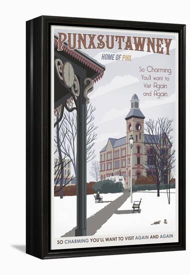 Punxsutawney-Steve Thomas-Framed Premier Image Canvas