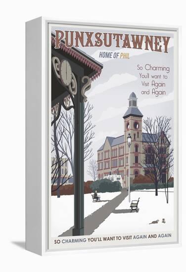 Punxsutawney-Steve Thomas-Framed Premier Image Canvas