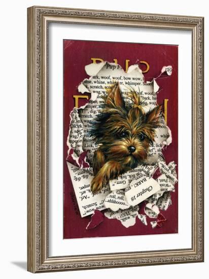 Pup Fiction-Peggy Harris-Framed Giclee Print