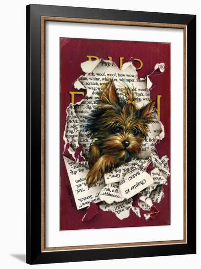 Pup Fiction-Peggy Harris-Framed Giclee Print