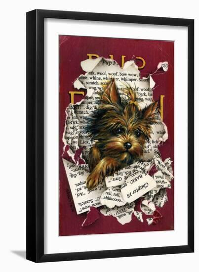 Pup Fiction-Peggy Harris-Framed Giclee Print