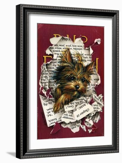 Pup Fiction-Peggy Harris-Framed Giclee Print