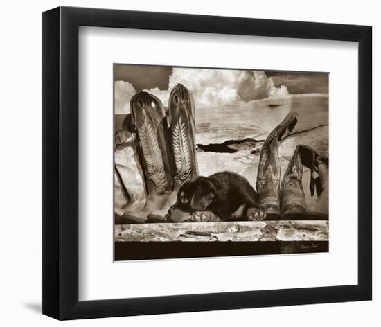 Pup n Boots-Barry Hart-Framed Art Print