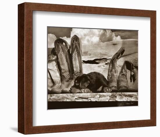 Pup n Boots-Barry Hart-Framed Art Print