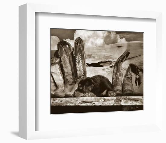 Pup n Boots-Barry Hart-Framed Art Print