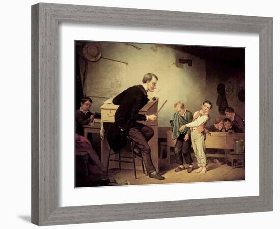 Pupils Being Punished, 1850-Francis William Edmonds-Framed Giclee Print