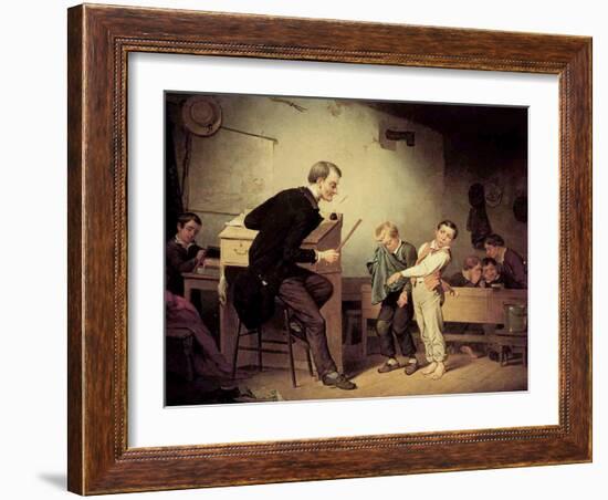 Pupils Being Punished, 1850-Francis William Edmonds-Framed Giclee Print