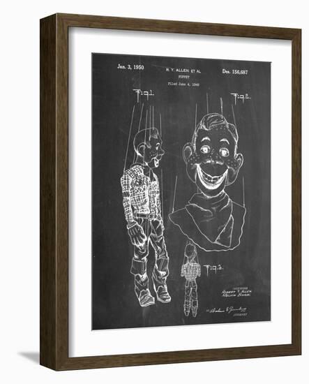 Puppet Patent-null-Framed Art Print