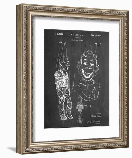 Puppet Patent-null-Framed Art Print