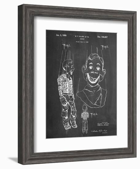 Puppet Patent-null-Framed Art Print