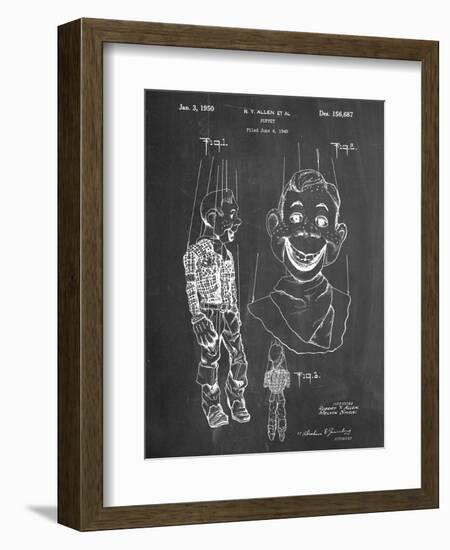 Puppet Patent-null-Framed Art Print