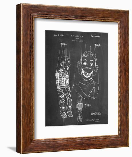 Puppet Patent-null-Framed Art Print