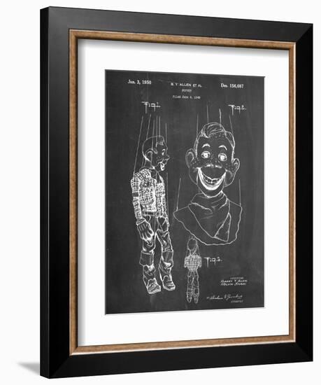 Puppet Patent-null-Framed Art Print