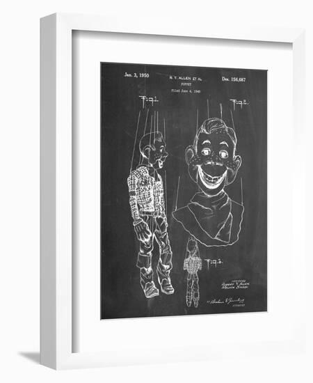 Puppet Patent-null-Framed Art Print