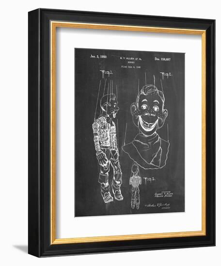 Puppet Patent-null-Framed Art Print