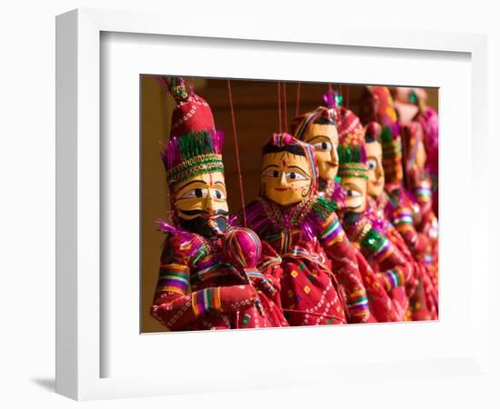 Puppet Souvenirs, Jaipur City Palace Complex, India-Walter Bibikow-Framed Photographic Print